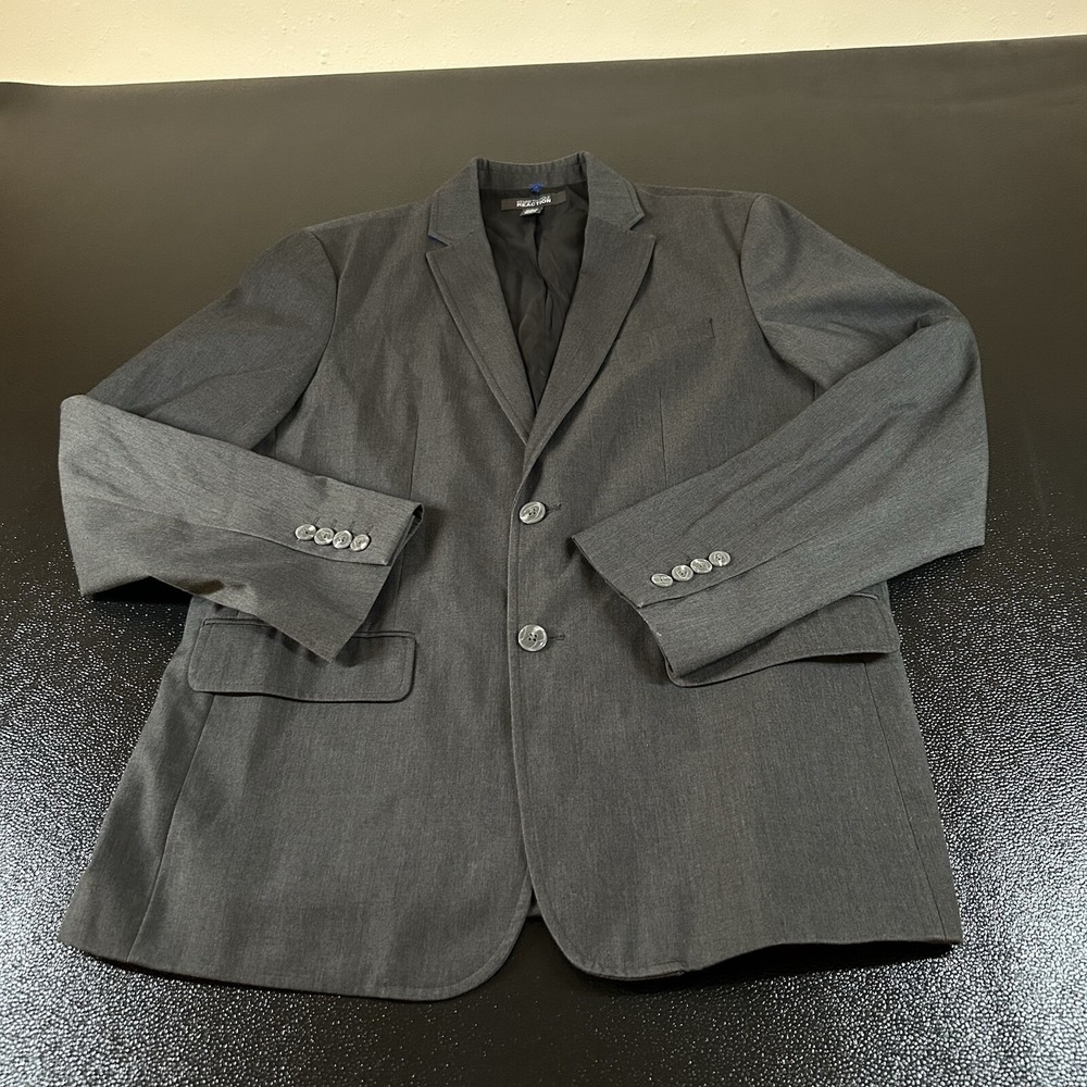 Kenneth Cole‎ Reaction Blazer Mens Medium Gray Two Button Professional